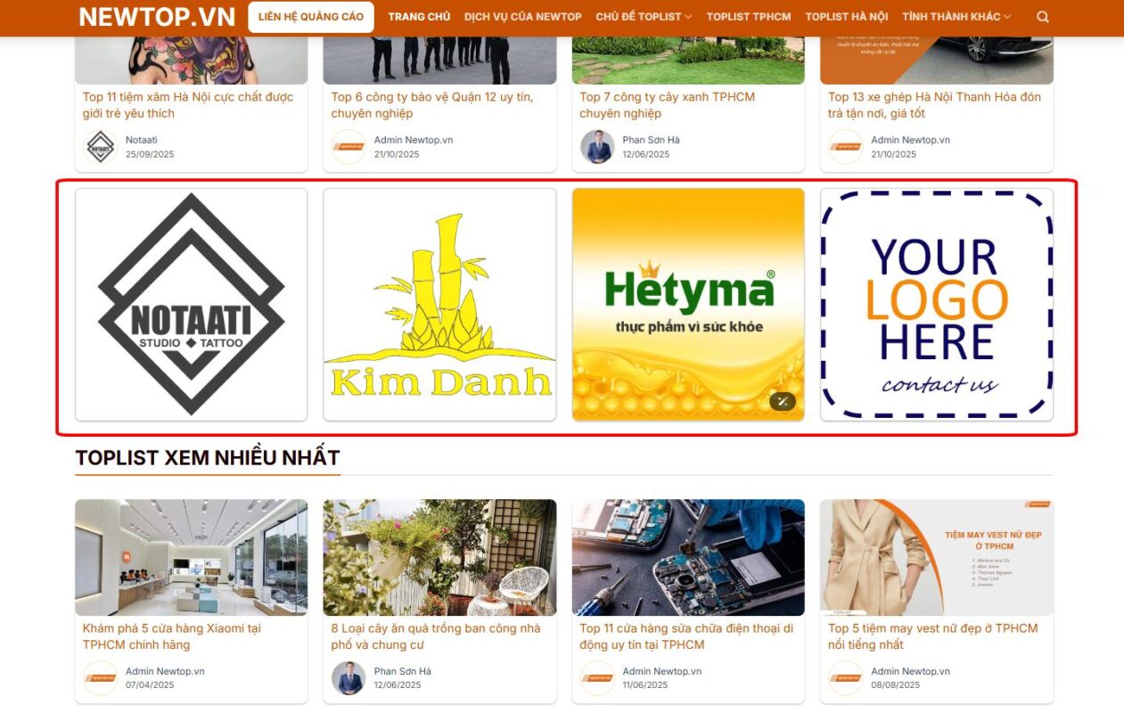 Banner trang chủ