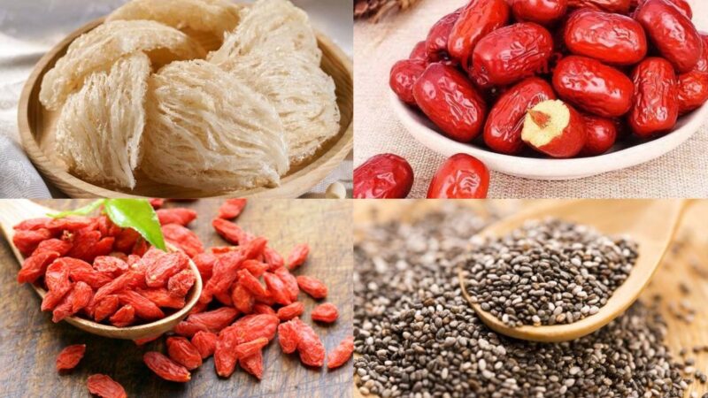 Kết hợp kỷ tử với táo đỏ khi chưng yến giúp làm đẹp da, giảm cân và giữ dáng